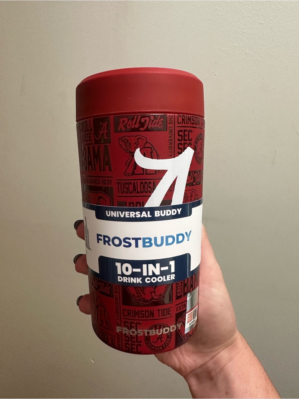 Universal FrostBuddy 10-in-1 Drink Cooler - Red Alabama